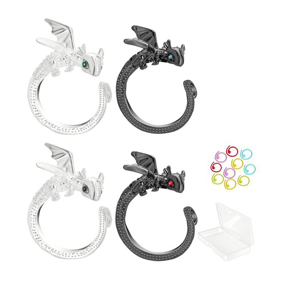 Stitch Marker Ring - 크로셰 스티치 마커 드래곤 크로셰 텐션