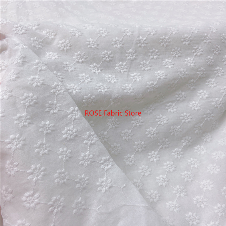 Embroidery Eyelet - 코튼 자수 구멍 패브릭 Sof 여성과