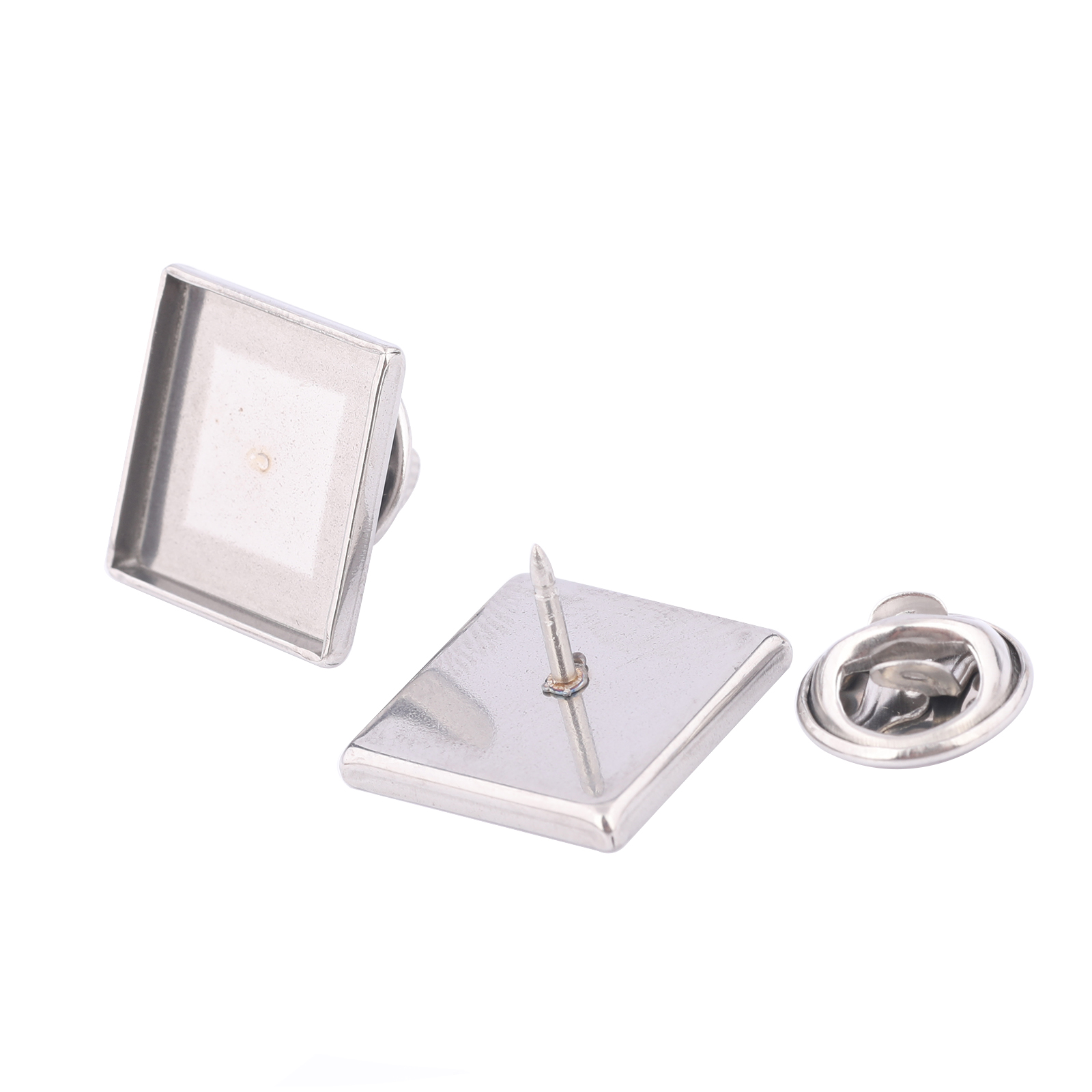 10pcs 스테인레스 스틸 맞는 15mm 스퀘어 카보  - Embroidery Simple 리뷰 및 가격