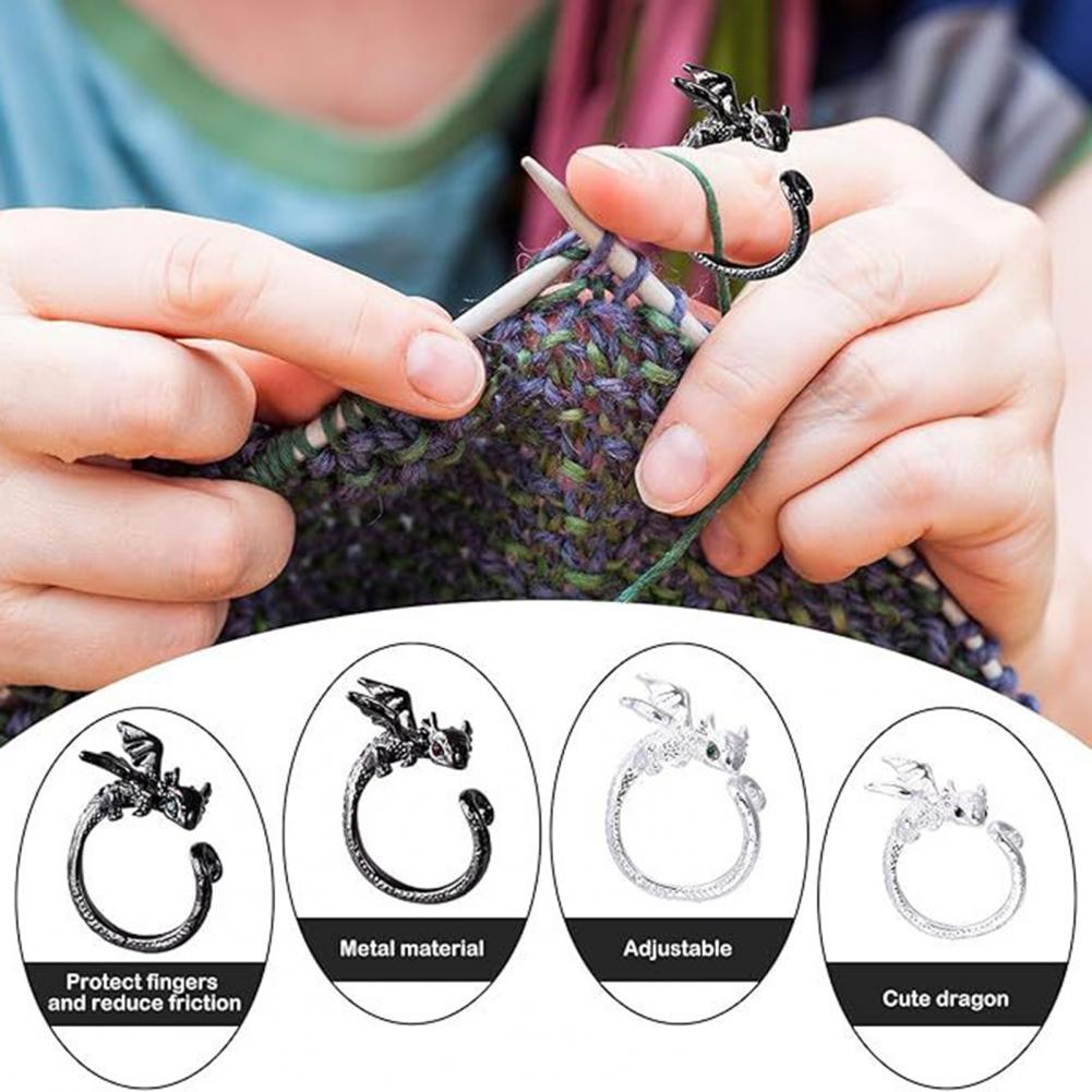 크로셰 스티치 마커 드래곤 크로셰 텐션 링 세트, 조절 - Stitch Marker Ring 리뷰 및 가격