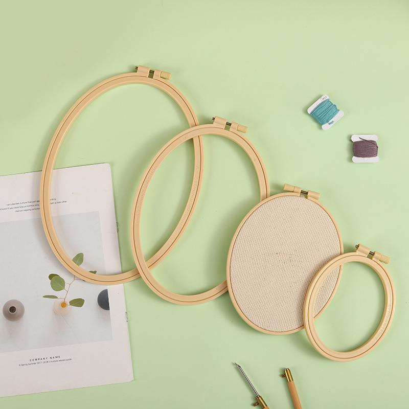 대나무 플라스틱 타원형 나무 색상 자수 후프 프레임,  - Stitch Marker Ring 리뷰 및 가격