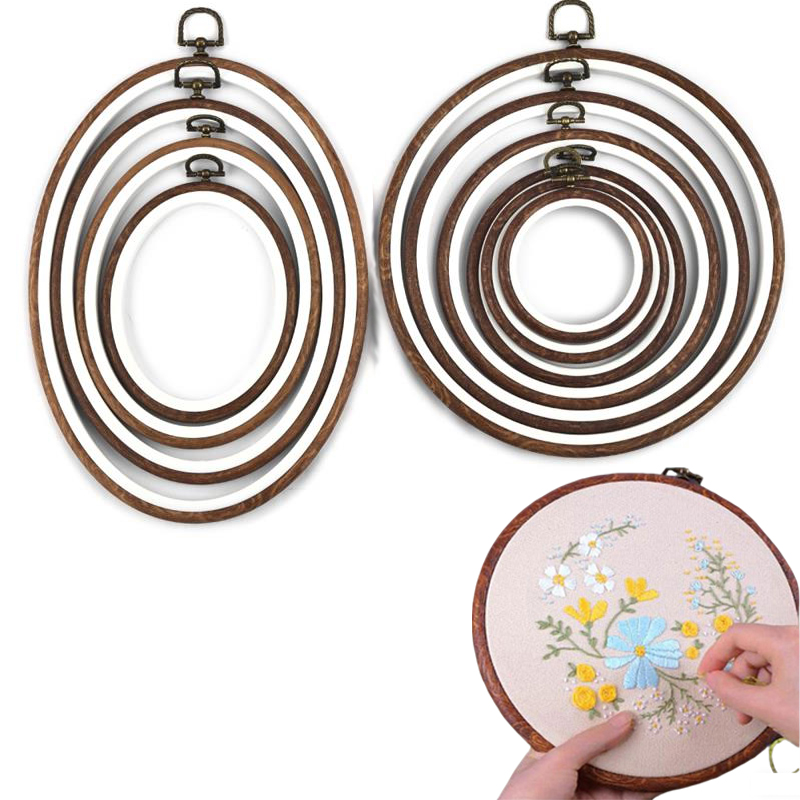 10개입 바느질 도구 원형 타원형 모조 나무 자수틀 세 - Stitch Marker Ring 리뷰 및 가격