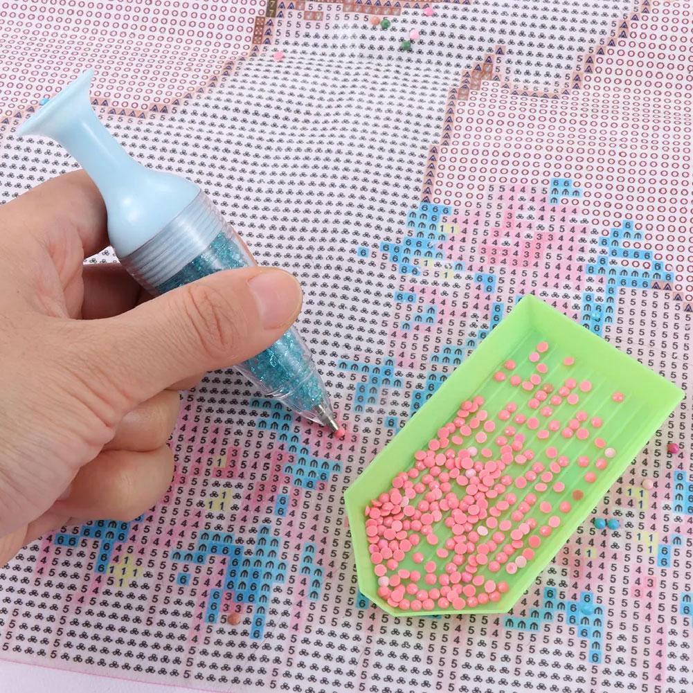 꽃병 모양 드릴 펜 공예용 크로스 스티치 도구 다기능  - Embroidery Needle Pen 리뷰 및 가격