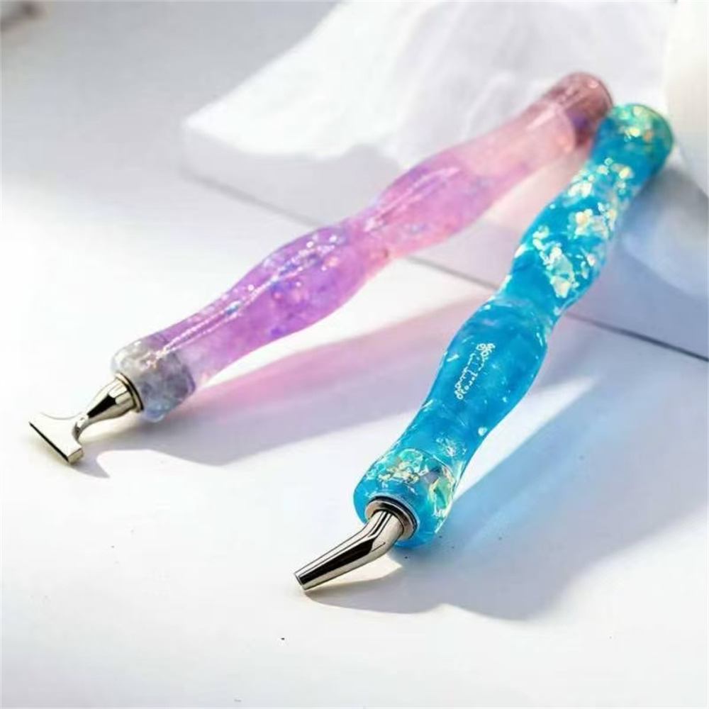 새로운 웨이브 레진 다이아몬드 페인팅 펜, 나사형 광택 - Embroidery Needle Pen 리뷰 및 가격