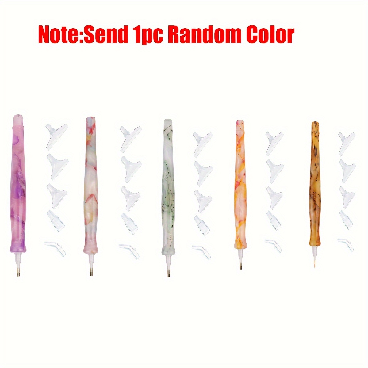1개 랜덤 색상 레진 레트로 다이아몬드 페인팅 펜 교체 - Embroidery Needle Pen 리뷰 및 가격