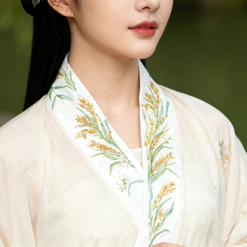 중국풍 자수 한복 칼라 레이스 트림 50cm 오간자 D - Embroidery Organza 리뷰 및 가격