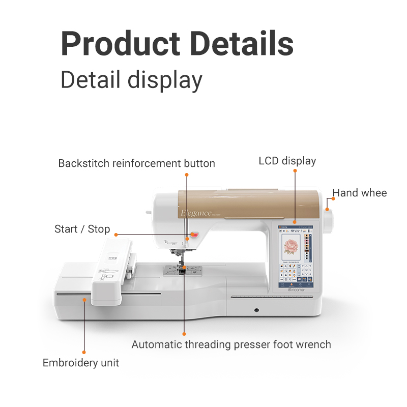 간편한 사용법의 리코마 RSE5000 가정용 컴퓨터 자 - Embroidery Machine 리뷰 및 가격