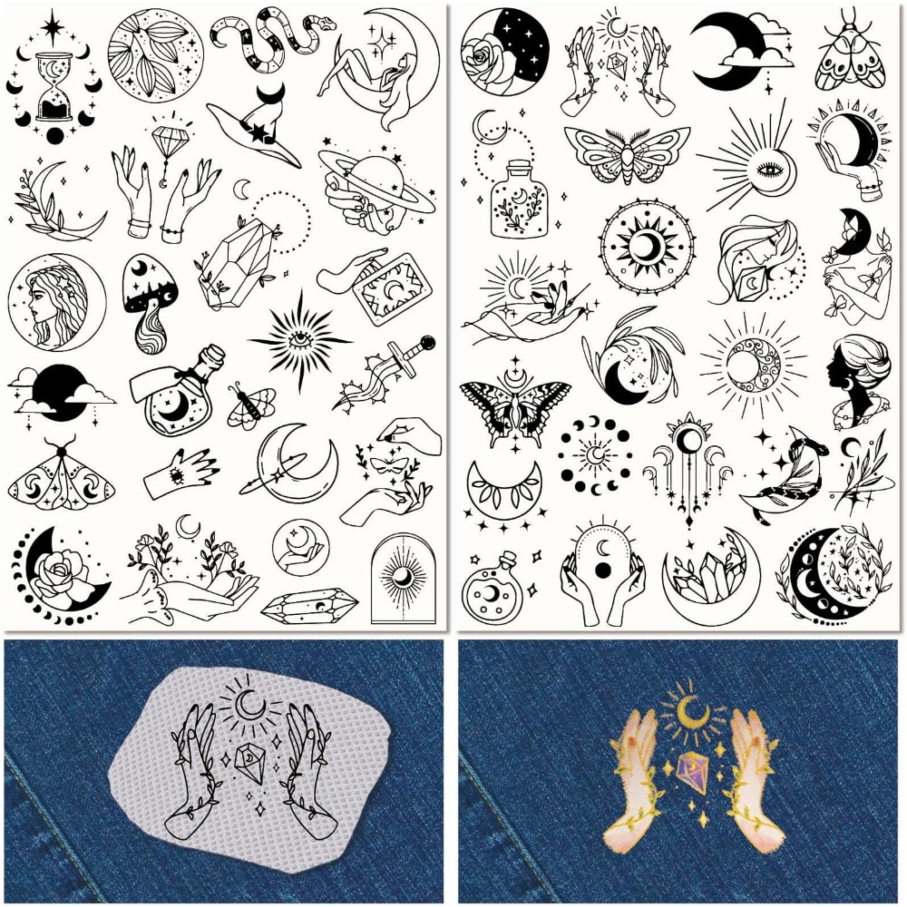 51Pcs Boho Moon Sun 수용성 자수 안정제 - Embroidery Water 리뷰 및 가격